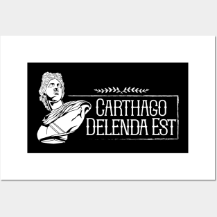 Latin saying - Carthago delenda est Posters and Art